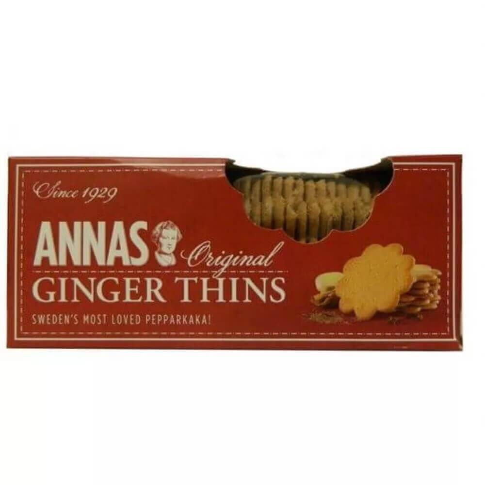 Annas Original Ginger Thins 150G